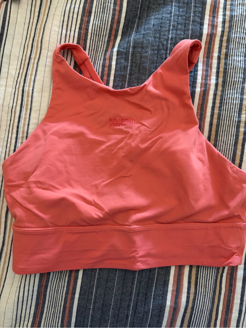 lululemon athletica energy High-Neck longline sports bra sz 8